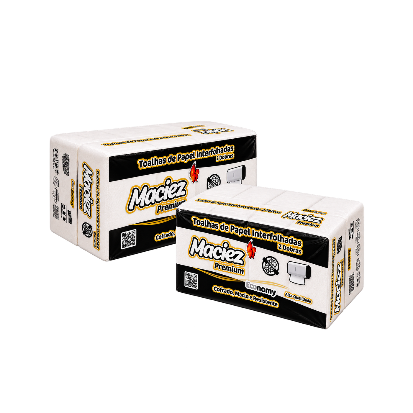 Papel Toalha Interfolhado Maciez 100% Celulose — 2000 folhas